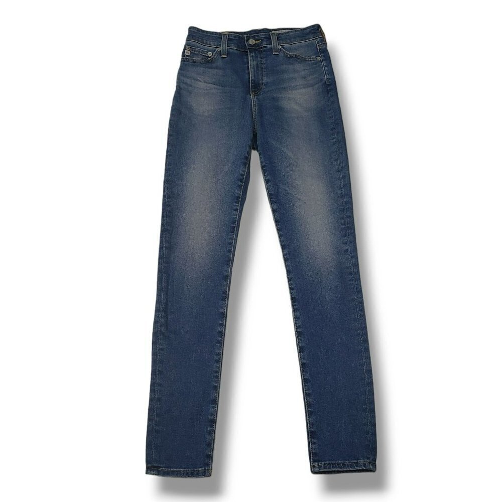 Adriano Goldschmeid Mila Skinny Ankle Jeans Womens 25 Super High Rise Medium Was
